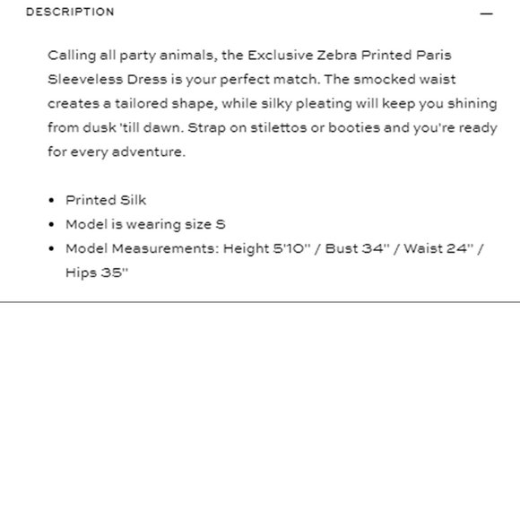 NWT - RAMY BROOK - ZEBRA PRINTED PARIS SLEEVELESS MINI DRESS - Picture 5 of 8